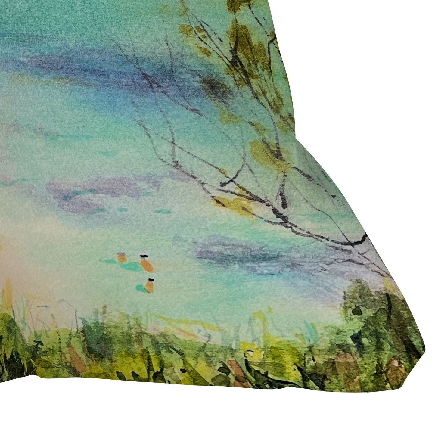 Laura Trevey South of France Outdoor Throw Pillow
