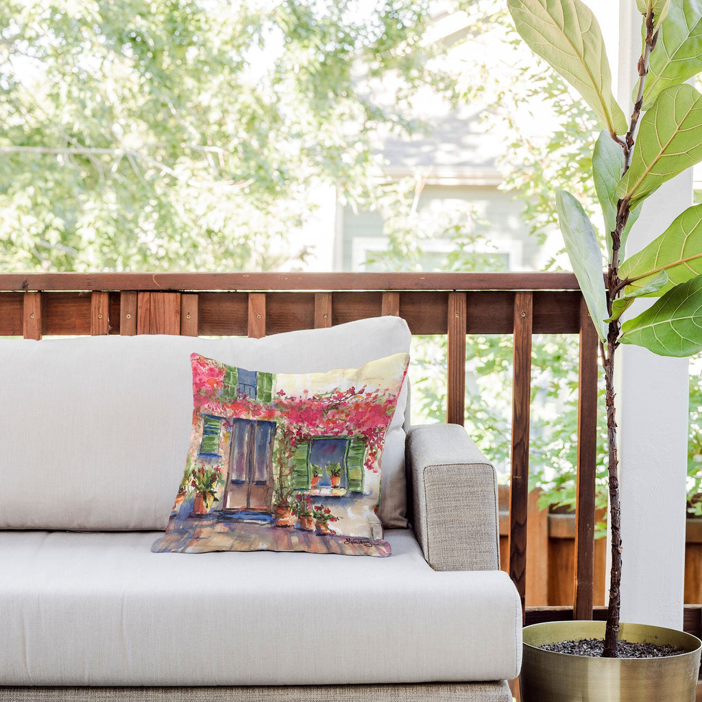 Laura Trevey Valldemossa Outdoor Throw Pillow