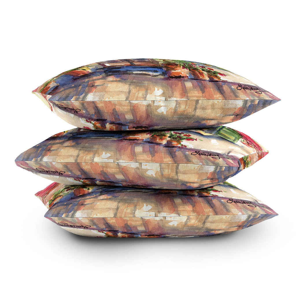 Laura Trevey Valldemossa Outdoor Throw Pillow