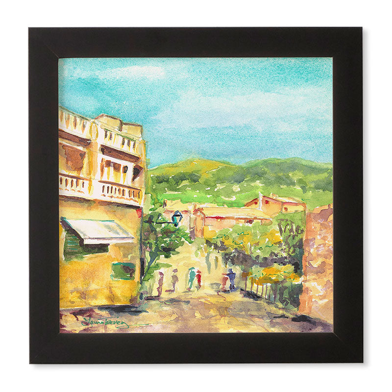 Laura Trevey Valldemossa Village Framed Wall Art