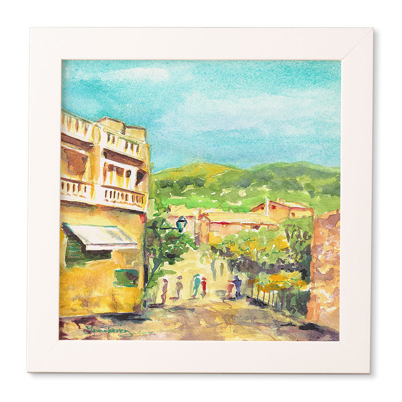 Laura Trevey Valldemossa Village Framed Wall Art