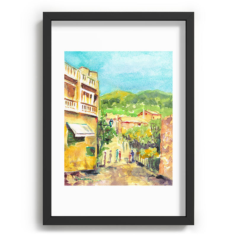 Laura Trevey Valldemossa Village Recessed Framing Rectangle