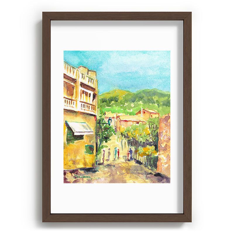Laura Trevey Valldemossa Village Recessed Framing Rectangle