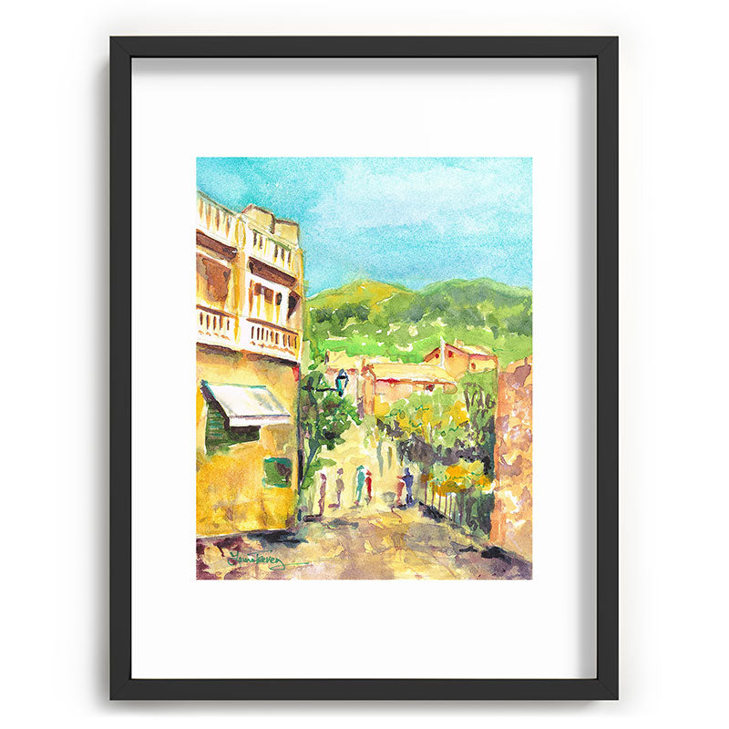 Laura Trevey Valldemossa Village Recessed Framing Rectangle