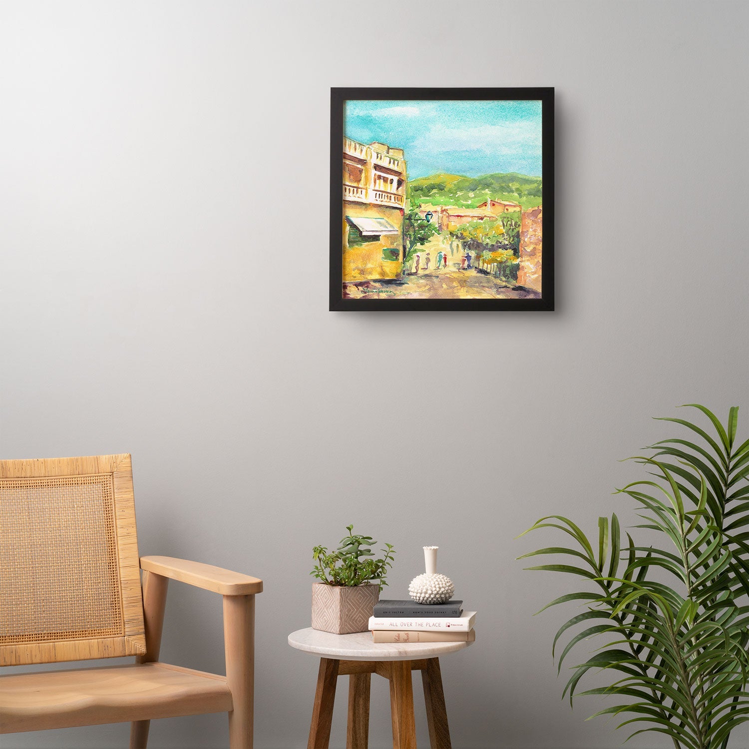 Laura Trevey Valldemossa Village Framed Wall Art