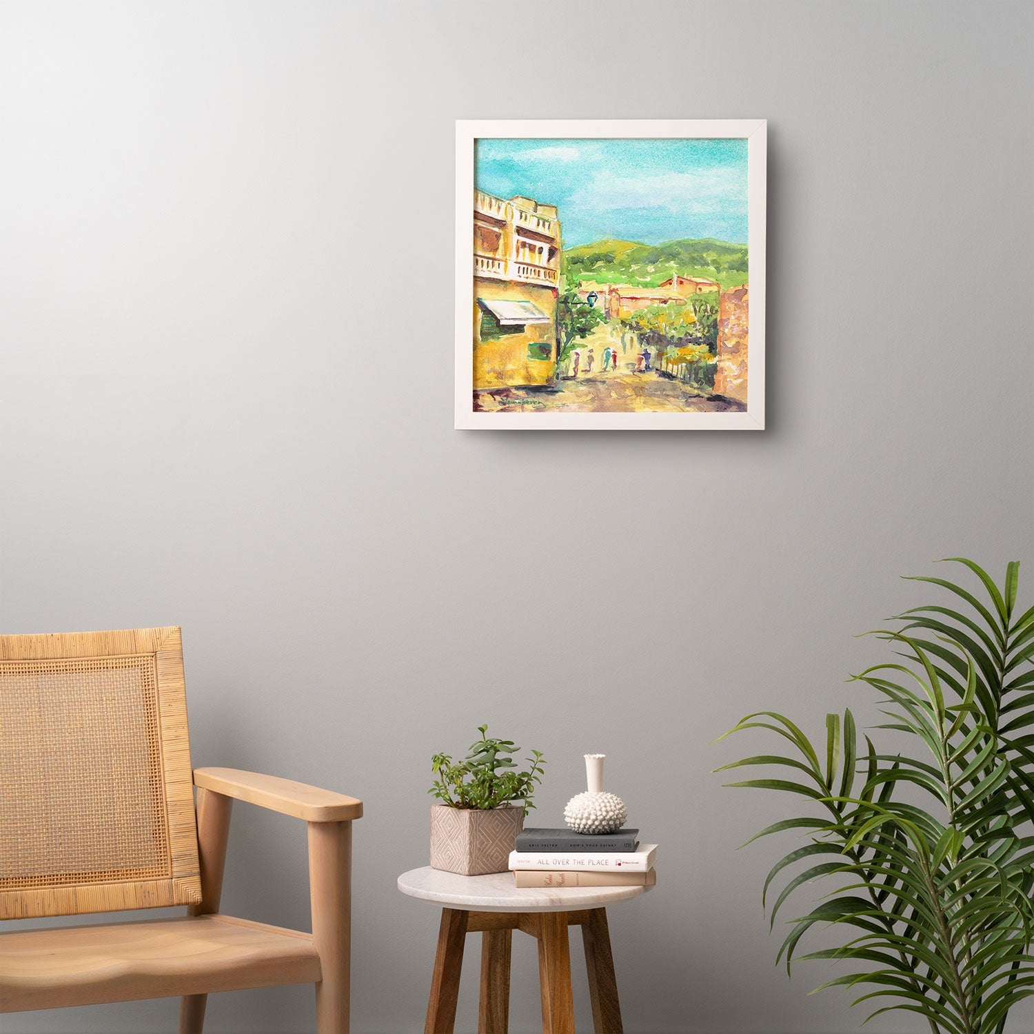 Laura Trevey Valldemossa Village Framed Wall Art