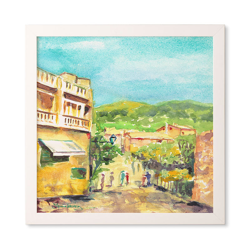 Laura Trevey Valldemossa Village Framed Wall Art