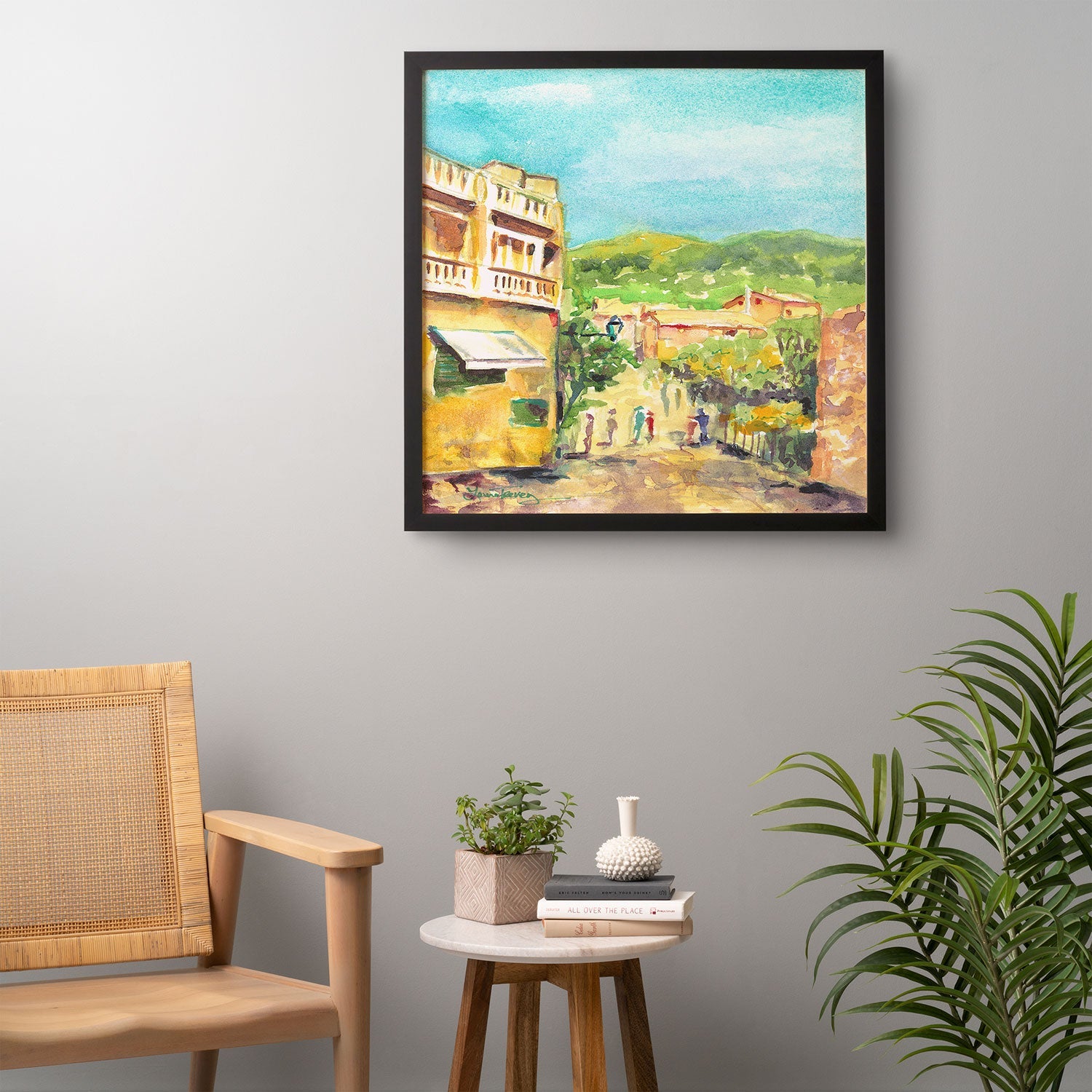 Laura Trevey Valldemossa Village Framed Wall Art