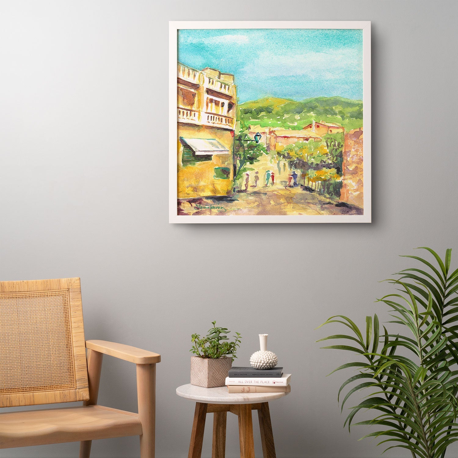 Laura Trevey Valldemossa Village Framed Wall Art