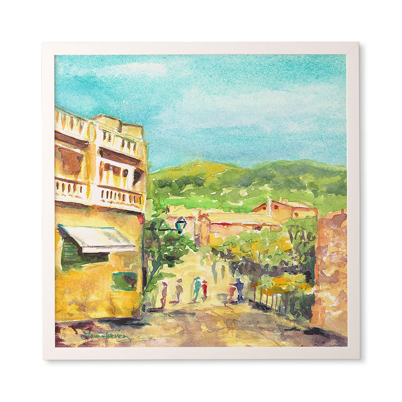 Laura Trevey Valldemossa Village Framed Wall Art
