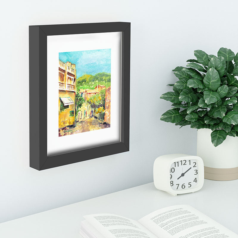 Laura Trevey Valldemossa Village Recessed Framing Rectangle
