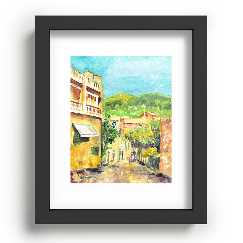 Laura Trevey Valldemossa Village Recessed Framing Rectangle