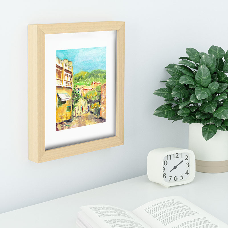 Laura Trevey Valldemossa Village Recessed Framing Rectangle