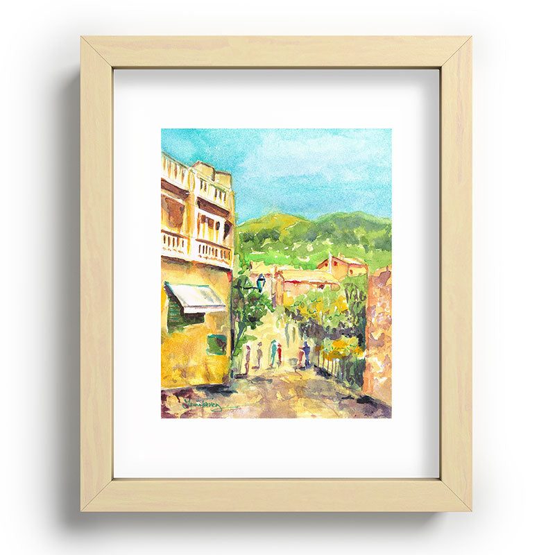Laura Trevey Valldemossa Village Recessed Framing Rectangle