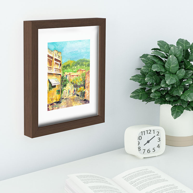 Laura Trevey Valldemossa Village Recessed Framing Rectangle