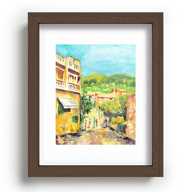 Laura Trevey Valldemossa Village Recessed Framing Rectangle
