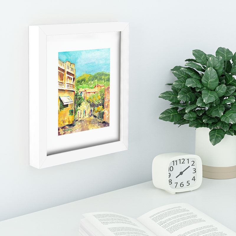 Laura Trevey Valldemossa Village Recessed Framing Rectangle