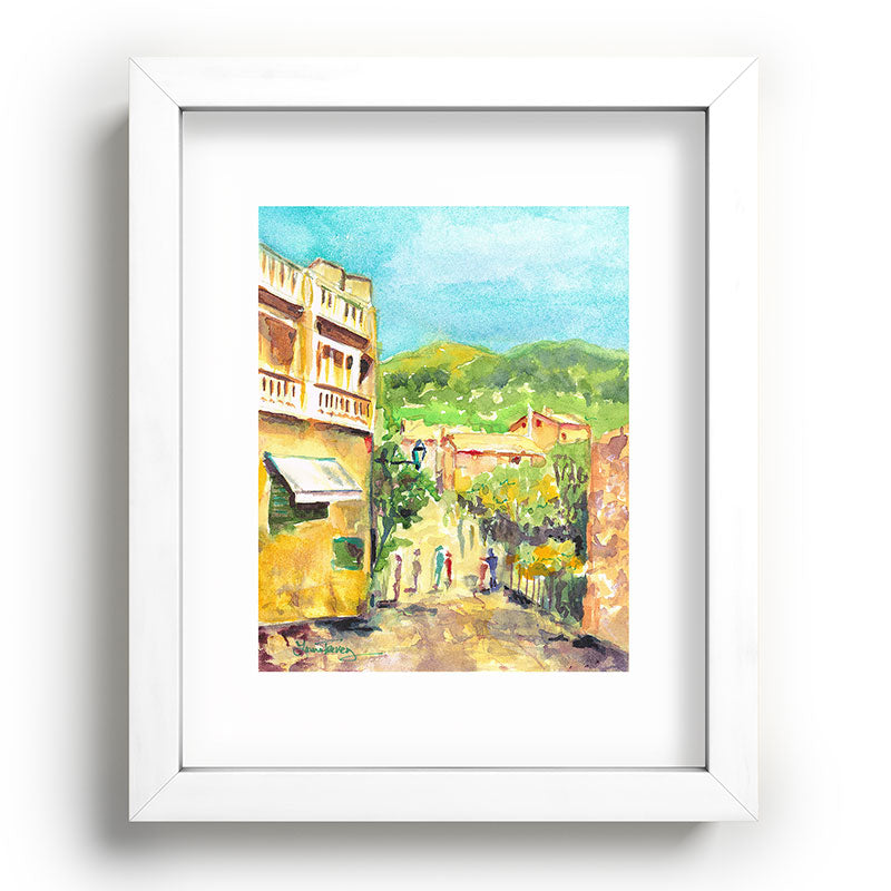 Laura Trevey Valldemossa Village Recessed Framing Rectangle