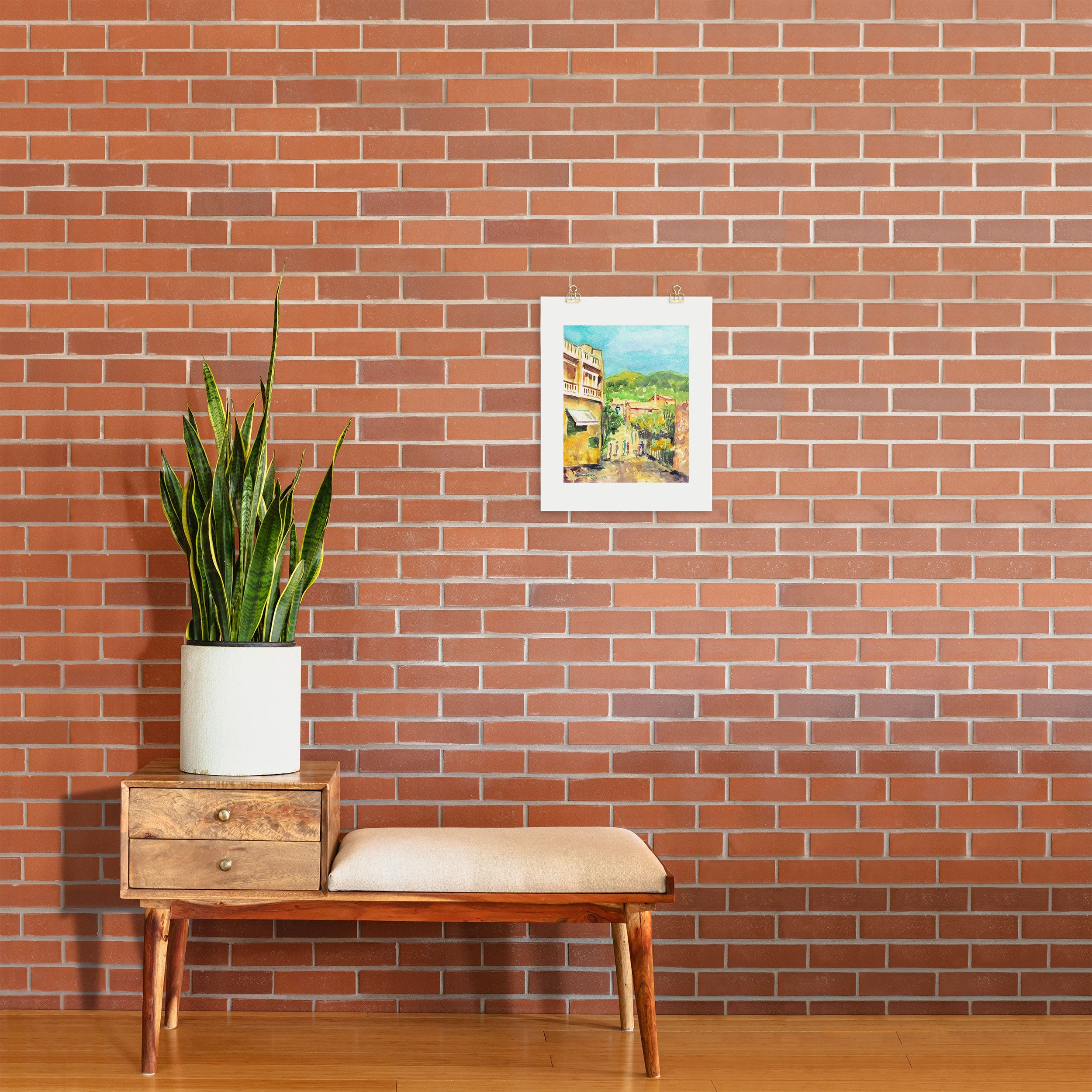 Laura Trevey Valldemossa Village Art Print
