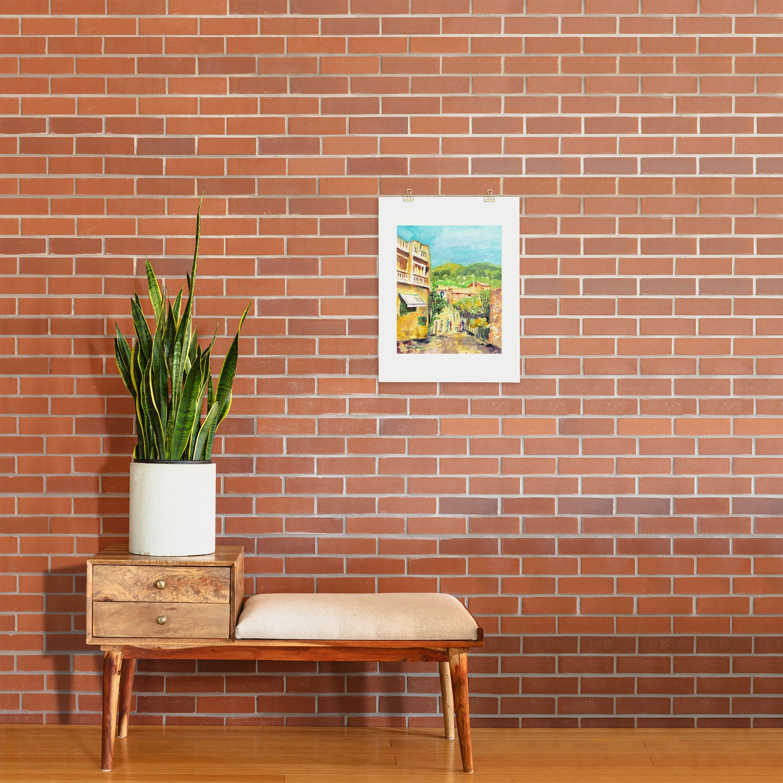 Laura Trevey Valldemossa Village Art Print