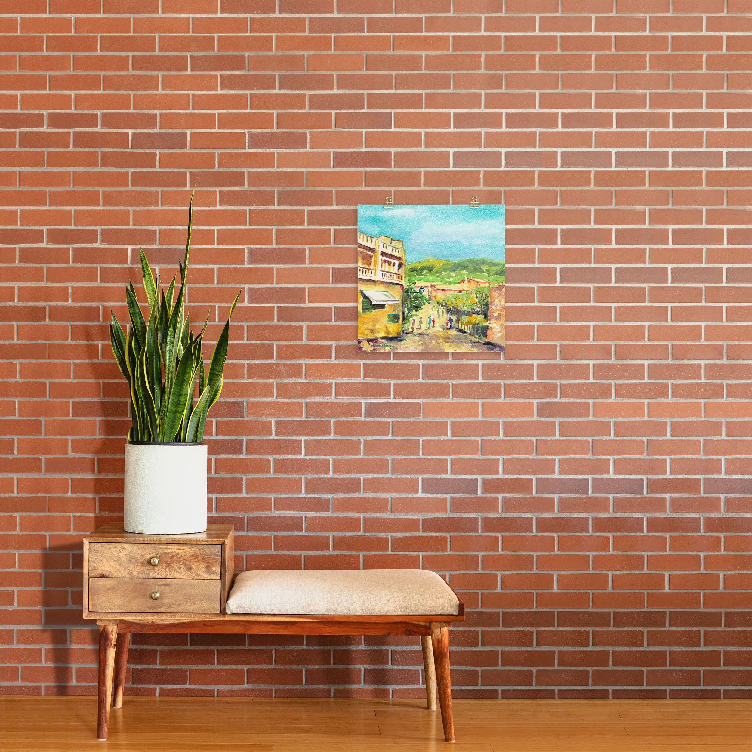 Laura Trevey Valldemossa Village Art Print