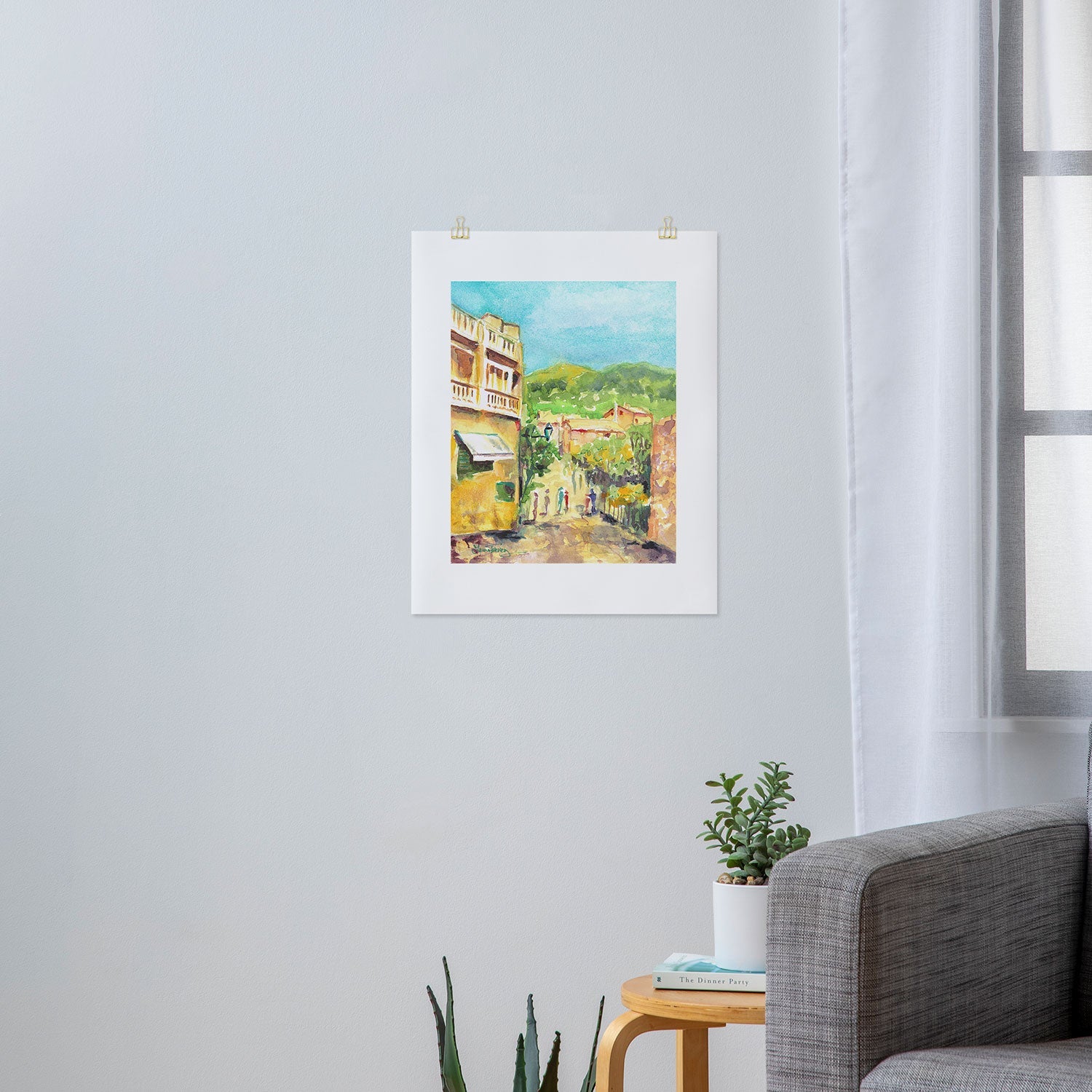 Laura Trevey Valldemossa Village Art Print