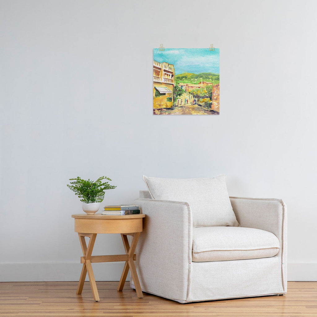 Laura Trevey Valldemossa Village Art Print