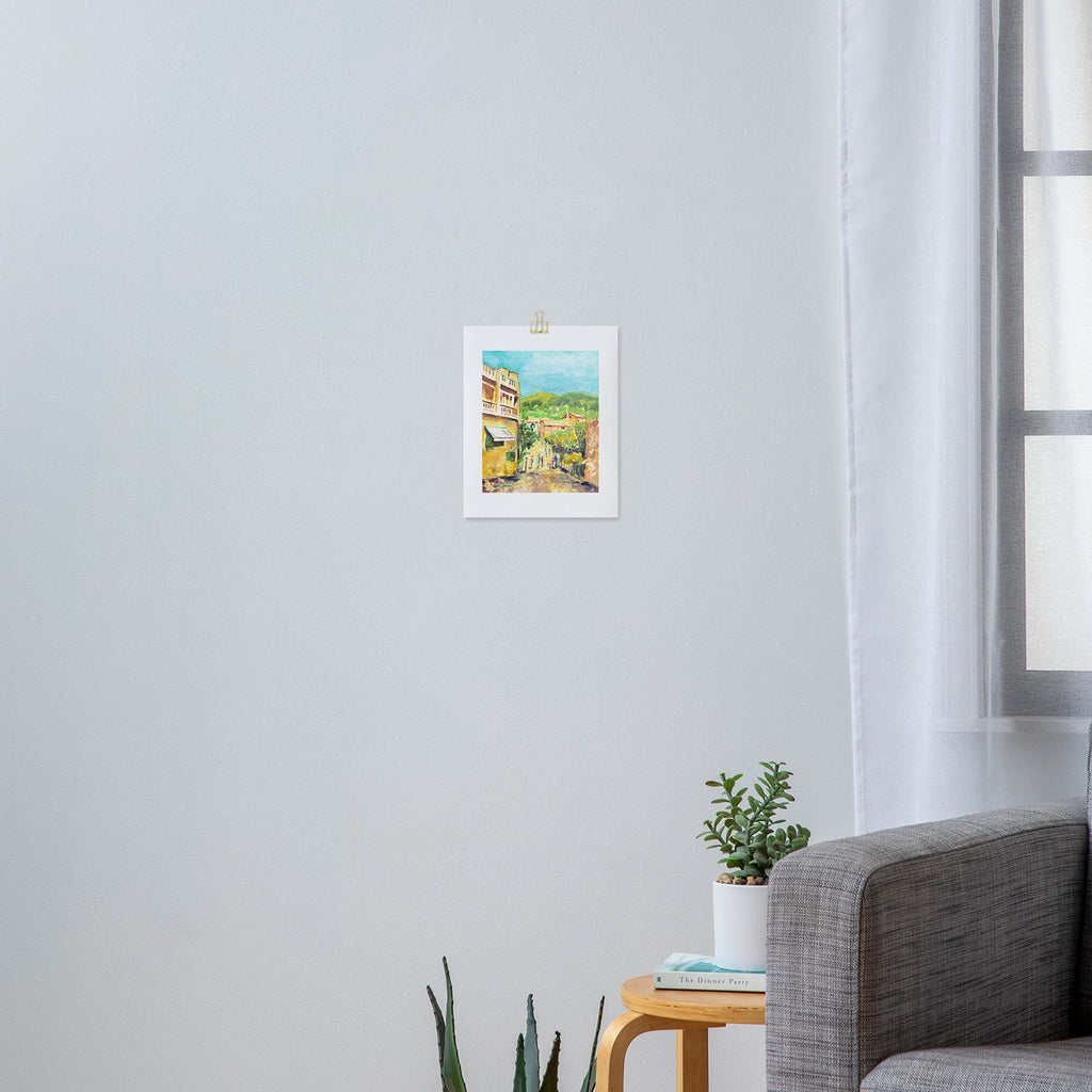 Laura Trevey Valldemossa Village Art Print