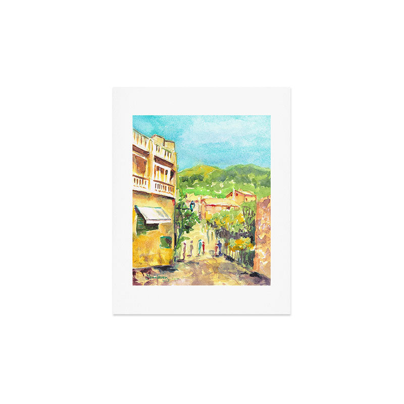 Laura Trevey Valldemossa Village Art Print