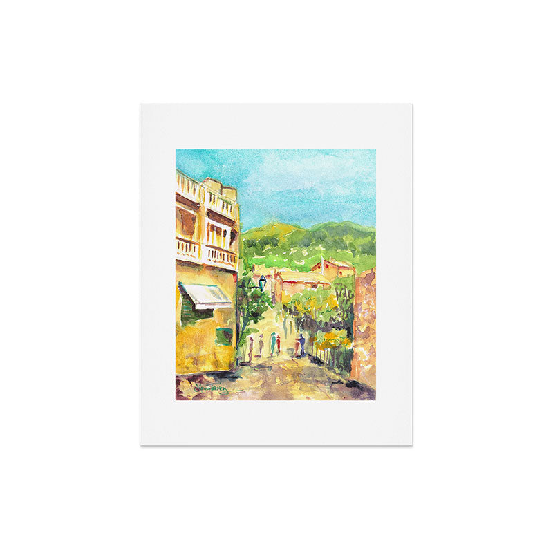Laura Trevey Valldemossa Village Art Print