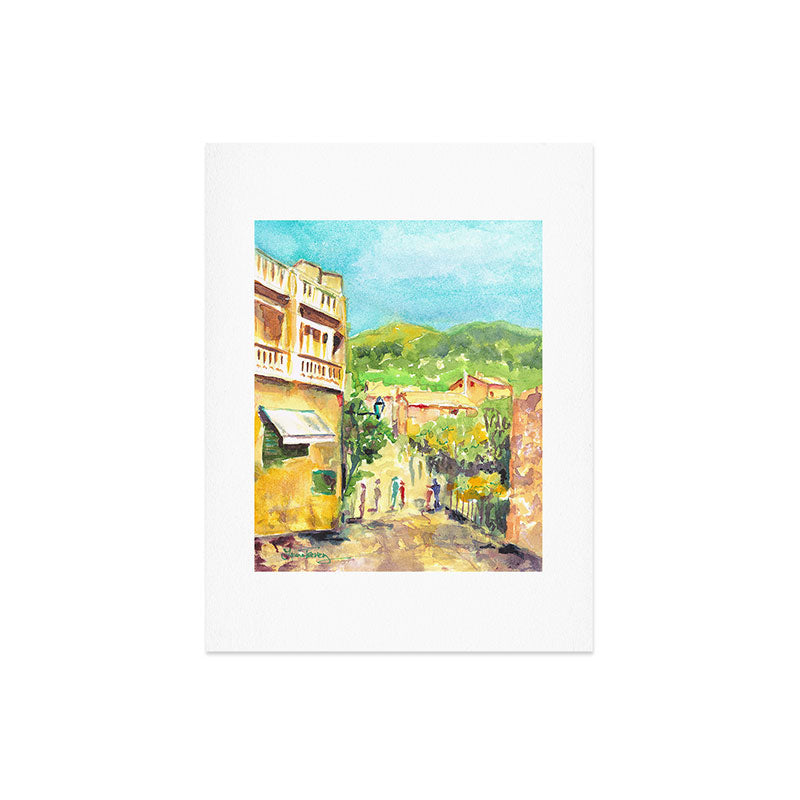 Laura Trevey Valldemossa Village Art Print