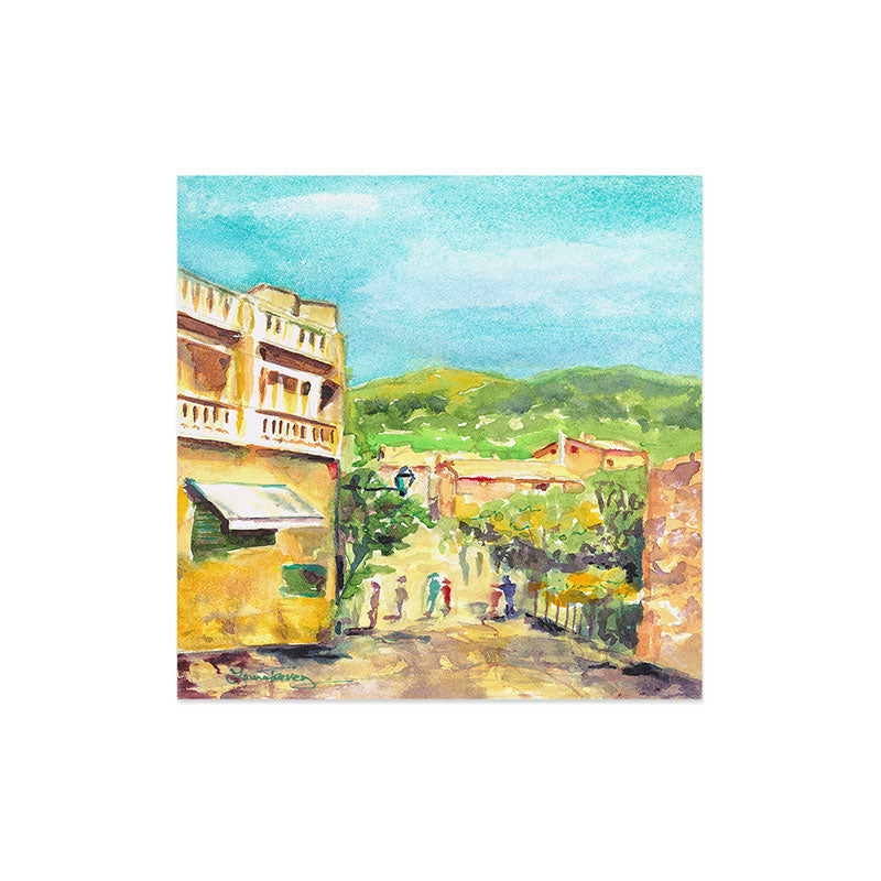 Laura Trevey Valldemossa Village Art Print