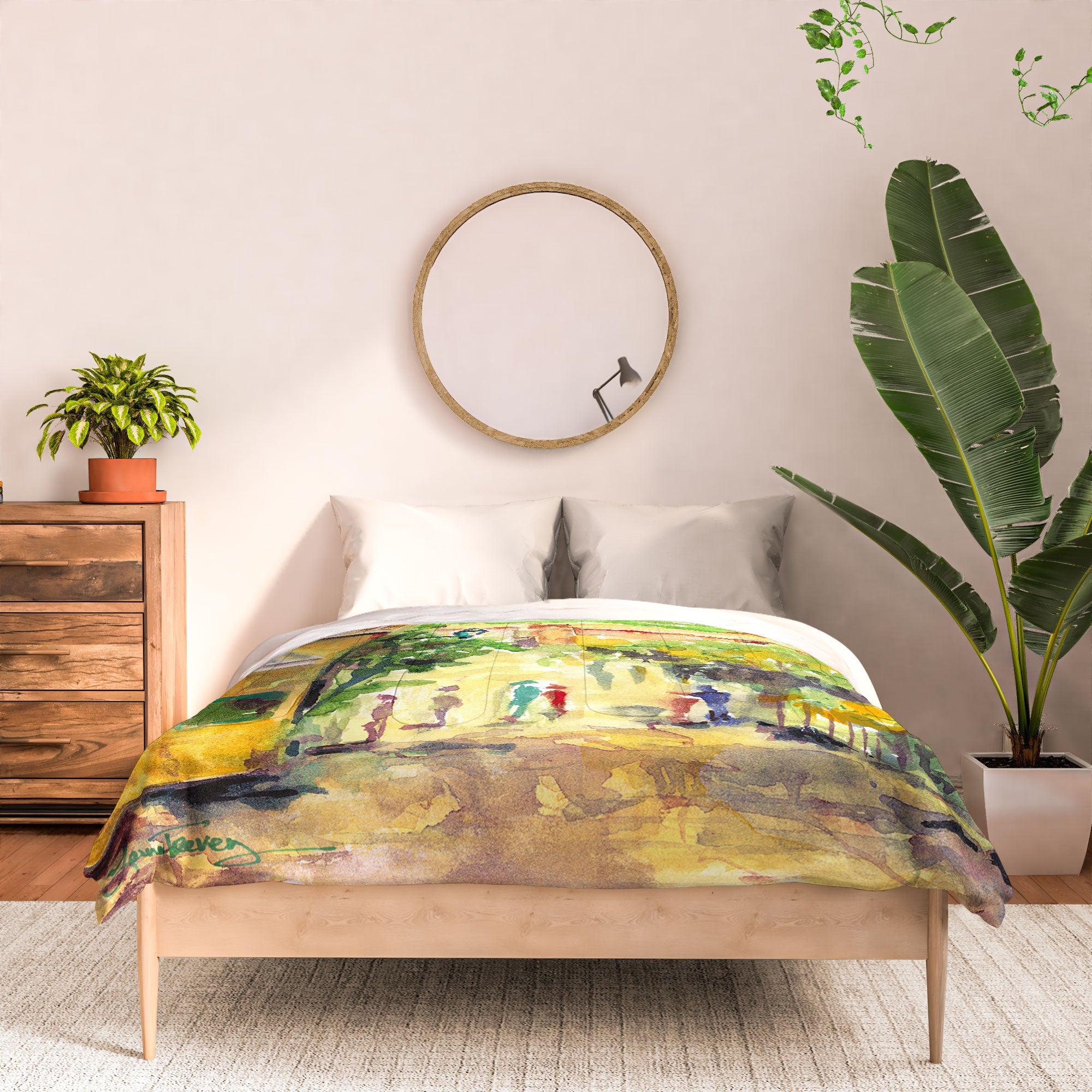 Laura Trevey Valldemossa Village Comforter