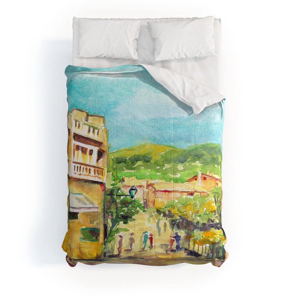 Laura Trevey Valldemossa Village Comforter