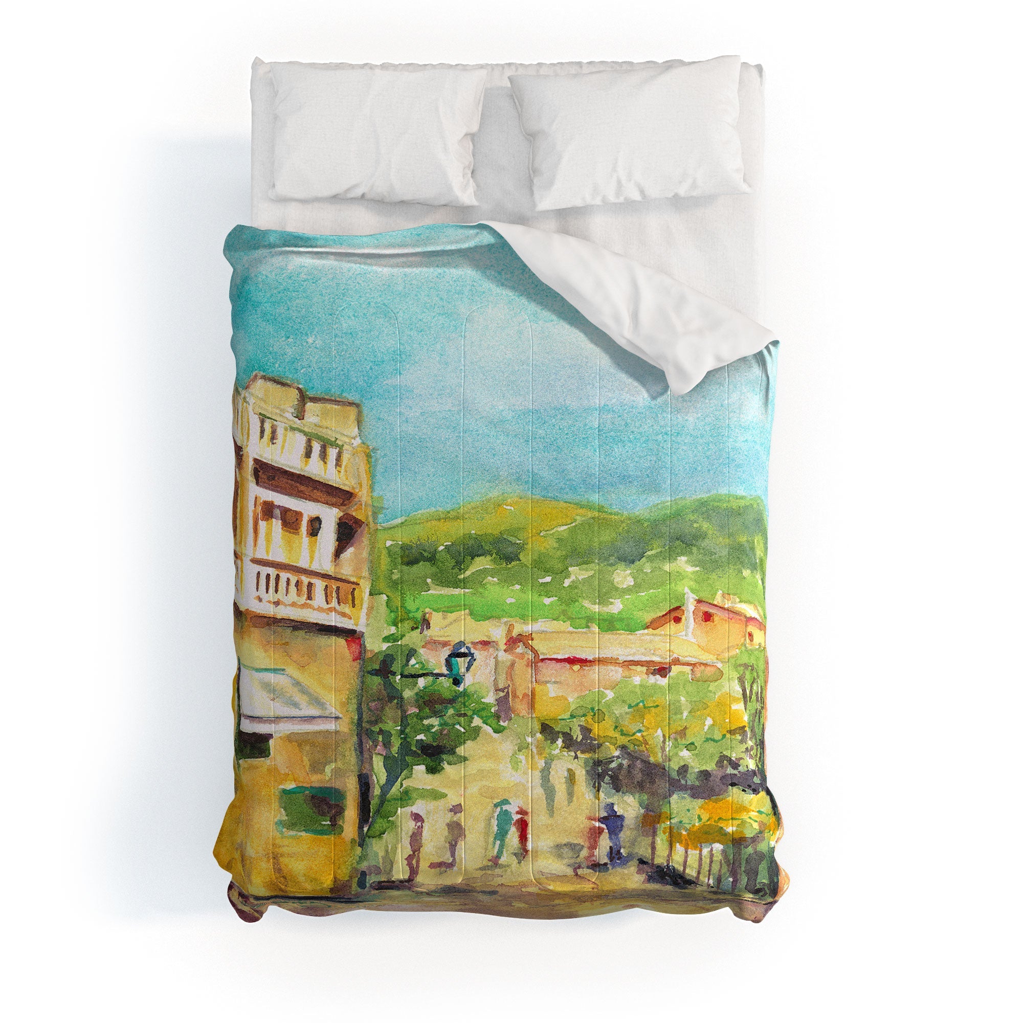 Laura Trevey Valldemossa Village Comforter