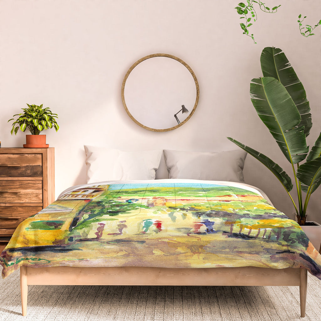 Laura Trevey Valldemossa Village Comforter