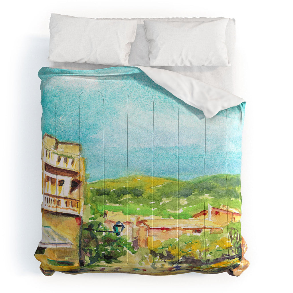 Laura Trevey Valldemossa Village Comforter
