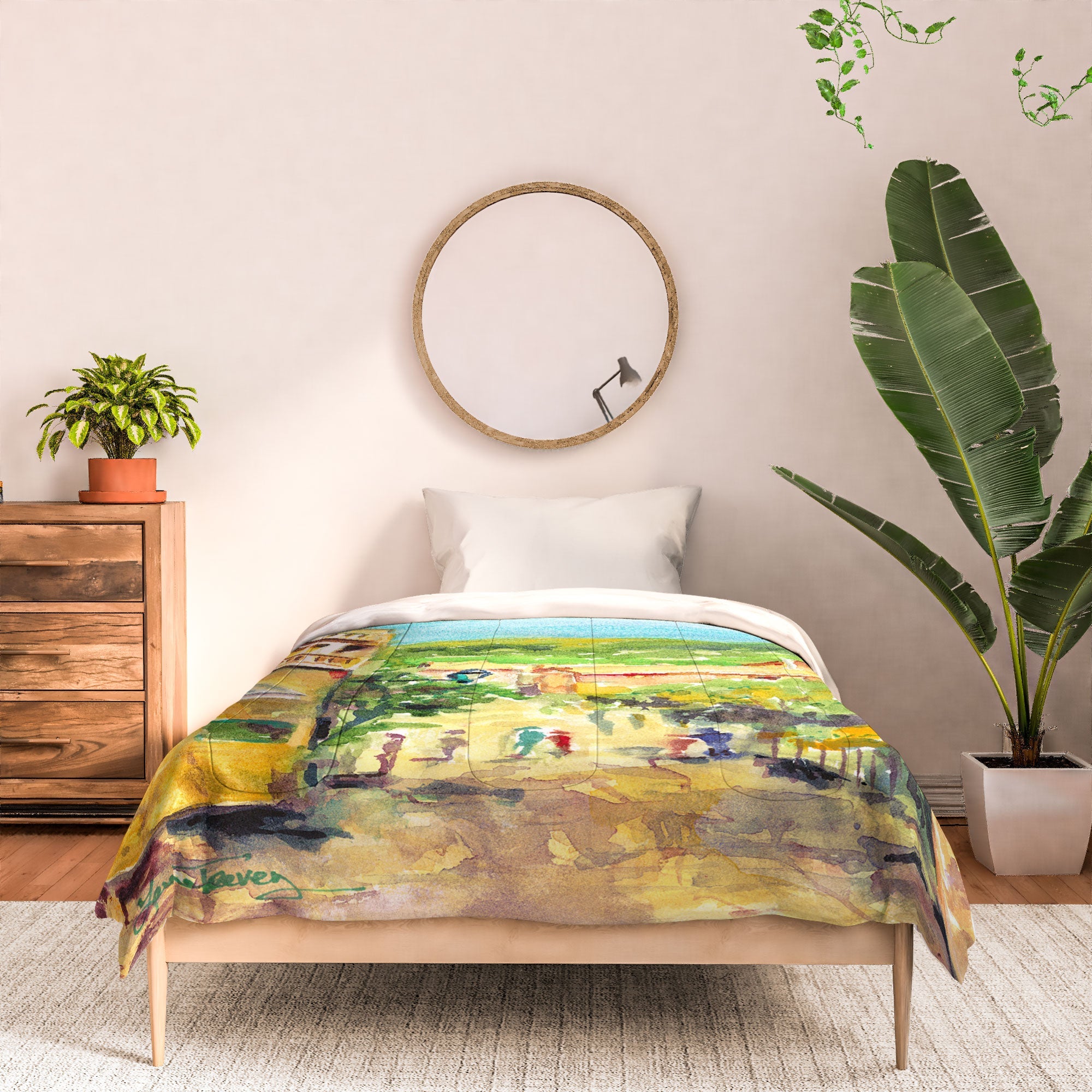 Laura Trevey Valldemossa Village Comforter