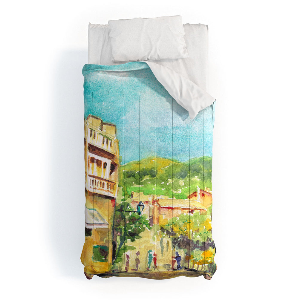 Laura Trevey Valldemossa Village Comforter