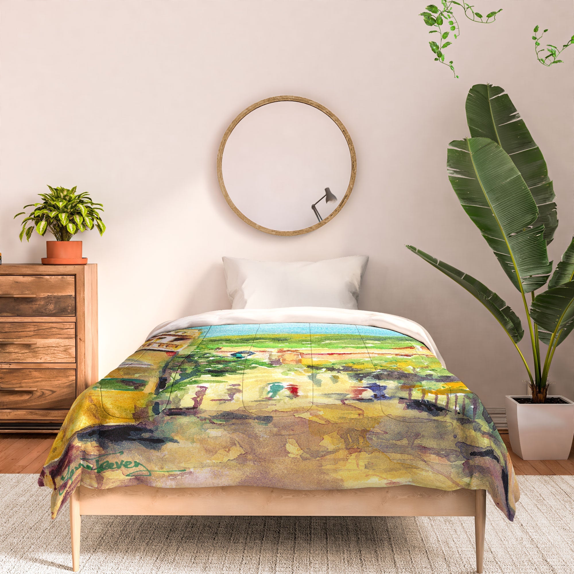 Laura Trevey Valldemossa Village Comforter