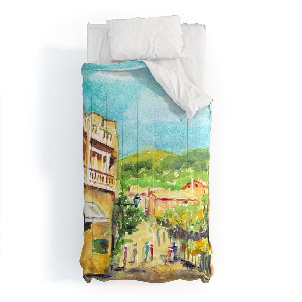 Laura Trevey Valldemossa Village Comforter