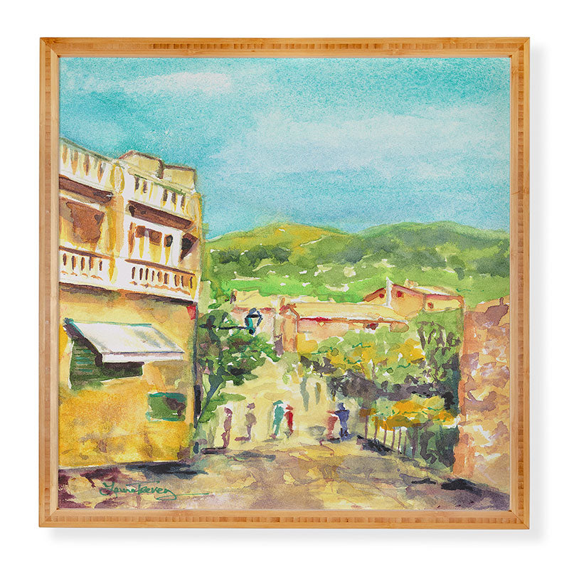 Laura Trevey Valldemossa Village Framed Wall Art