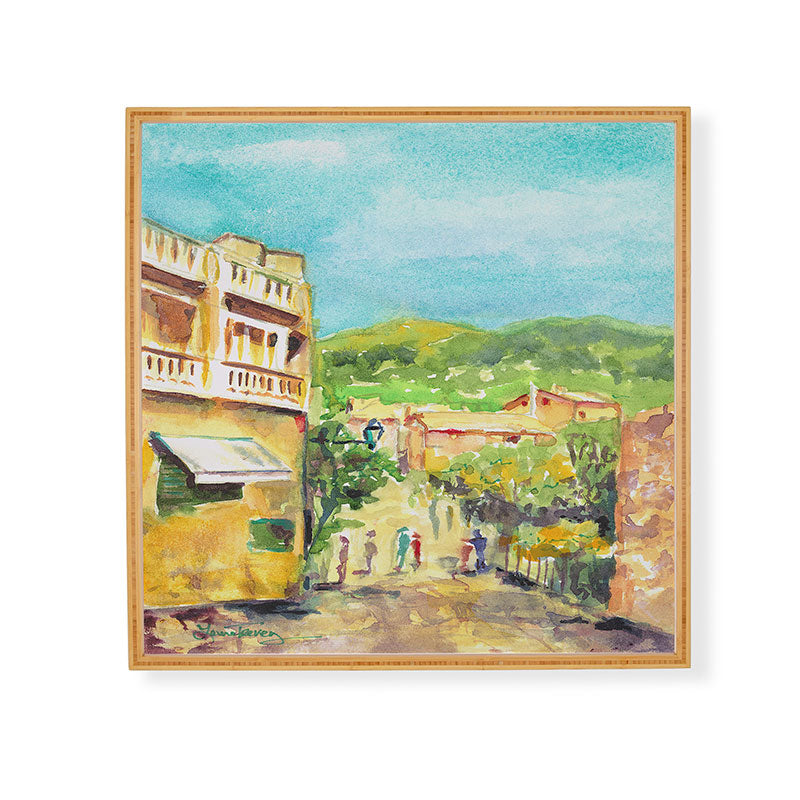 Laura Trevey Valldemossa Village Framed Wall Art