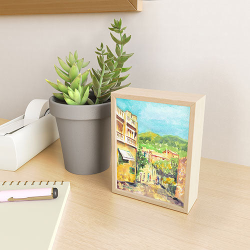 Laura Trevey Valldemossa Village Framed Mini Art Print