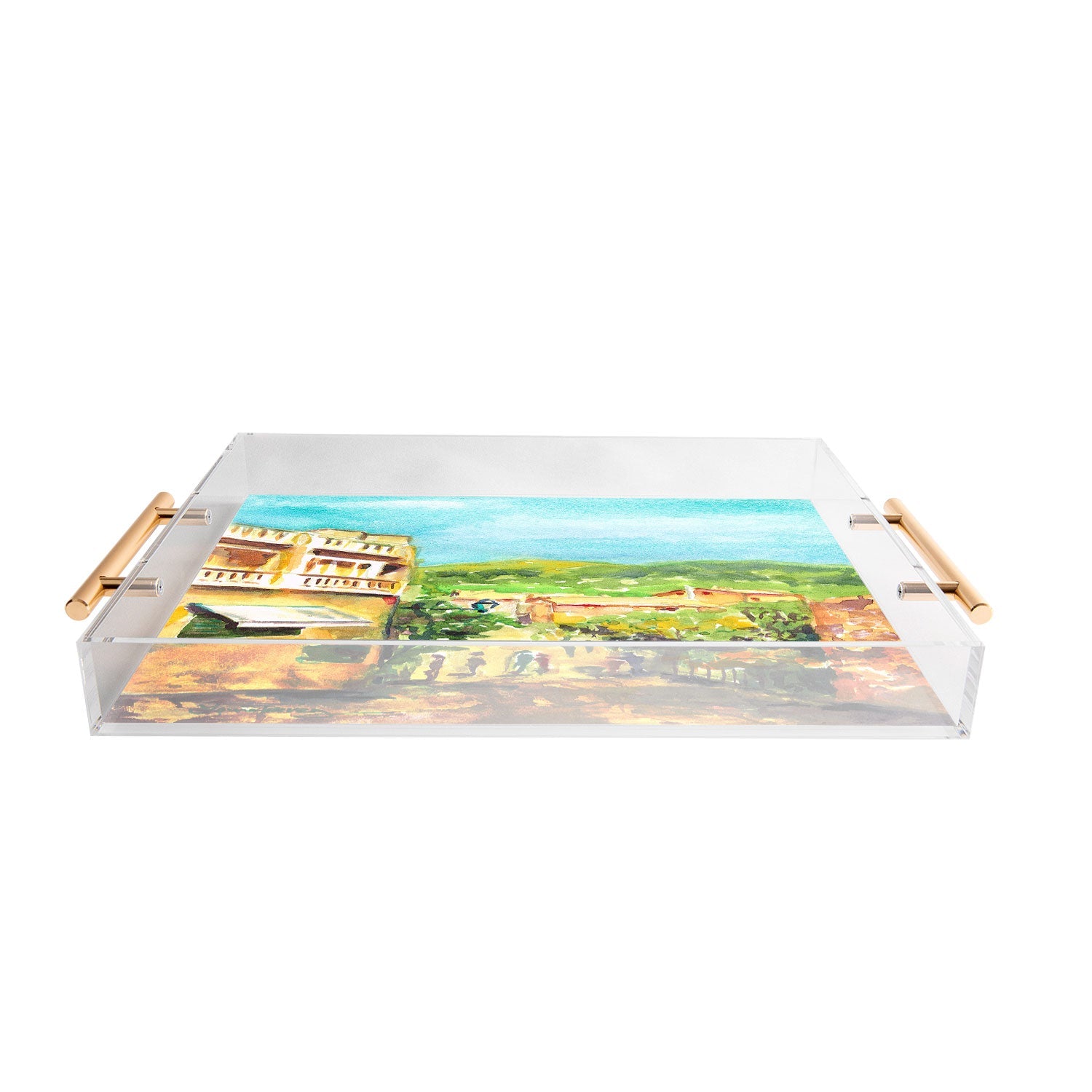 Laura Trevey Valldemossa Village Acrylic Tray