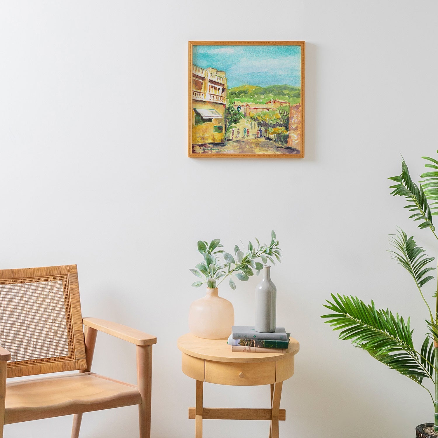 Laura Trevey Valldemossa Village Framed Wall Art