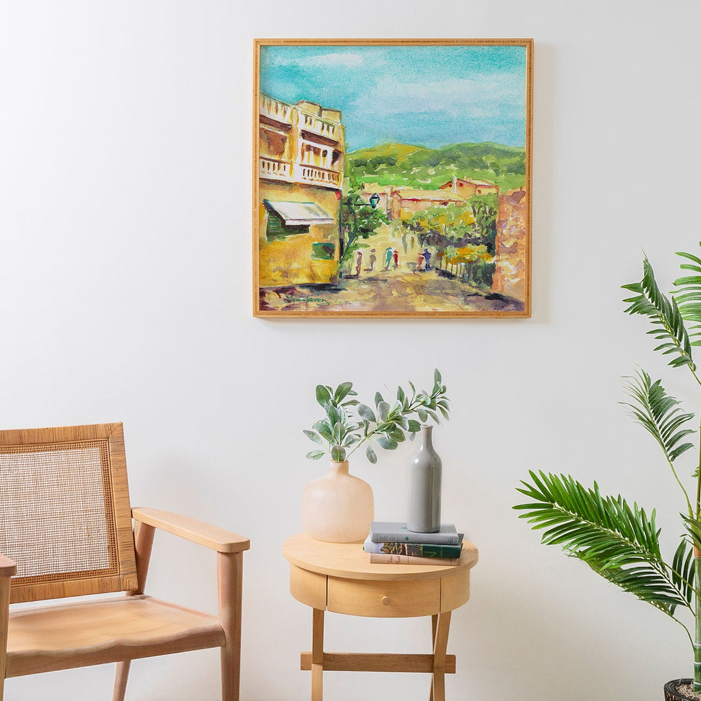 Laura Trevey Valldemossa Village Framed Wall Art