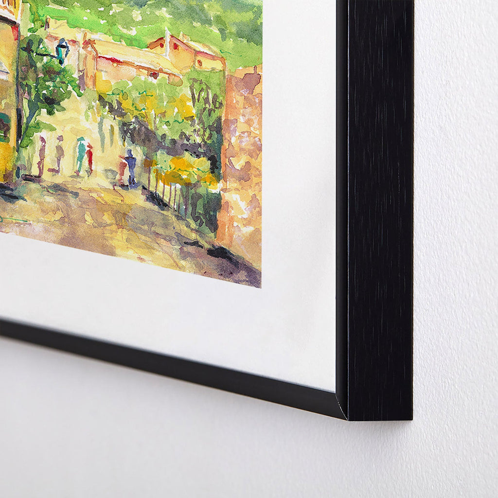 Laura Trevey Valldemossa Village Metal Framed Art Print