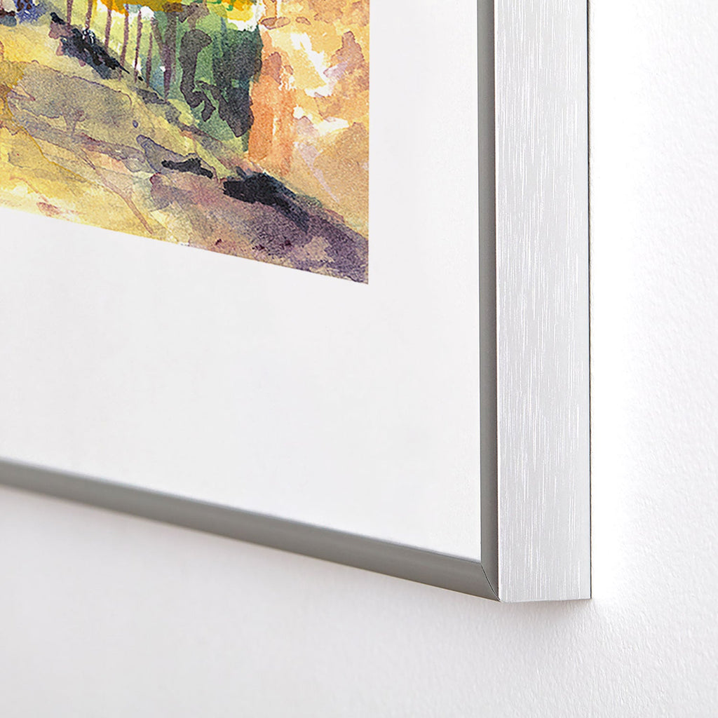 Laura Trevey Valldemossa Village Metal Framed Art Print