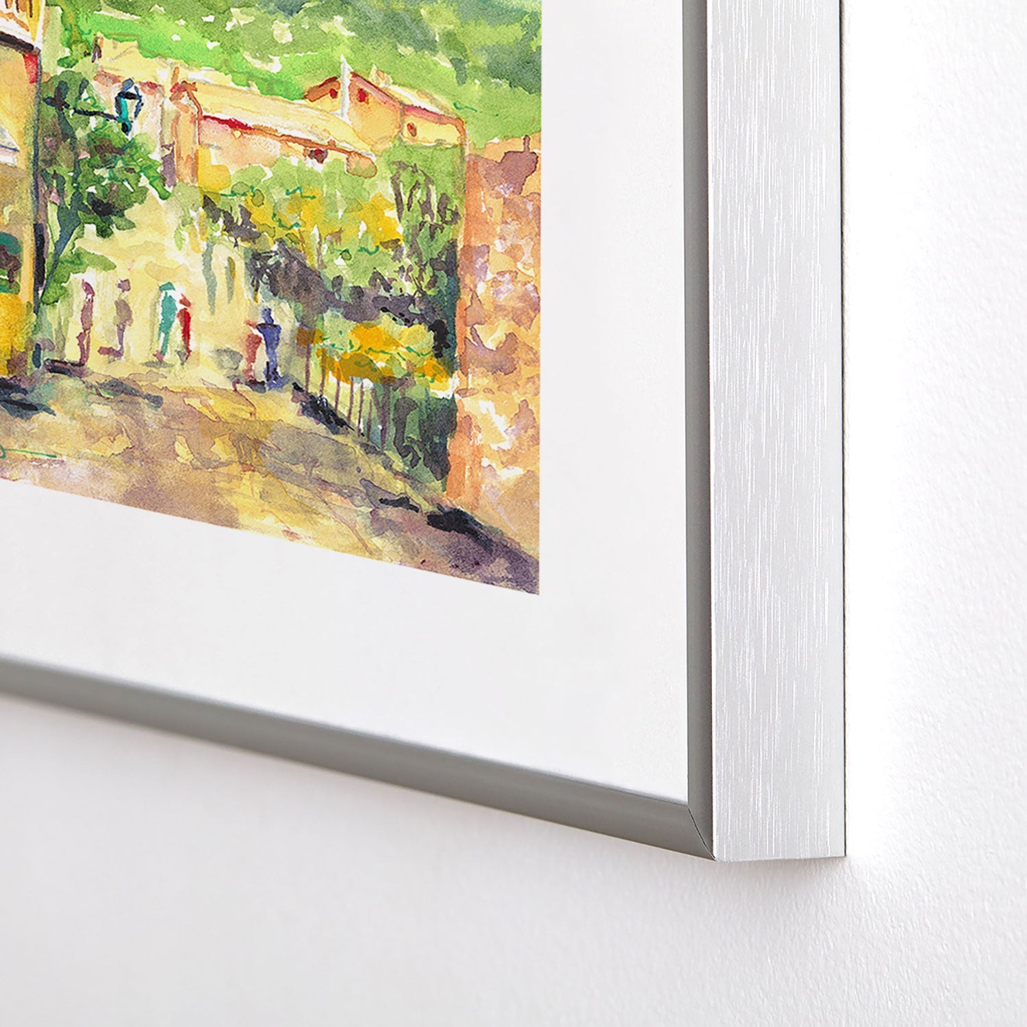 Laura Trevey Valldemossa Village Metal Framed Art Print